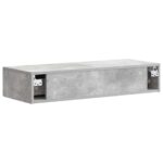 vidaXL Nástenný bočný stôl Betónovo sivá 87,5 x 34,5 x 17 cm – Obrázok 6