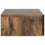 vidaXL Nástenný bočný stôl Dymový dub 87,5 x 34,5 x 17 cm – Obrázok 5