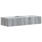 vidaXL Nástenný bočný stôl Sivá sonoma 87,5 x 34,5 x 17 cm – Obrázok 2