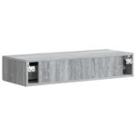 vidaXL Nástenný bočný stôl Sivá sonoma 87,5 x 34,5 x 17 cm – Obrázok 6