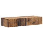 vidaXL Nástenný bočný stôl Staré drevo 87,5 x 34,5 x 17 cm