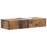 vidaXL Nástenný bočný stôl Staré drevo 87,5 x 34,5 x 17 cm – Obrázok 2
