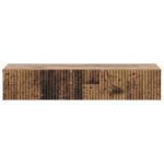 vidaXL Nástenný bočný stôl Staré drevo 87,5 x 34,5 x 17 cm – Obrázok 4