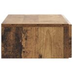 vidaXL Nástenný bočný stôl Staré drevo 87,5 x 34,5 x 17 cm – Obrázok 5
