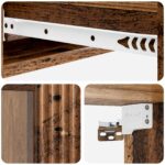 vidaXL Nástenný bočný stôl Staré drevo 87,5 x 34,5 x 17 cm – Obrázok 7