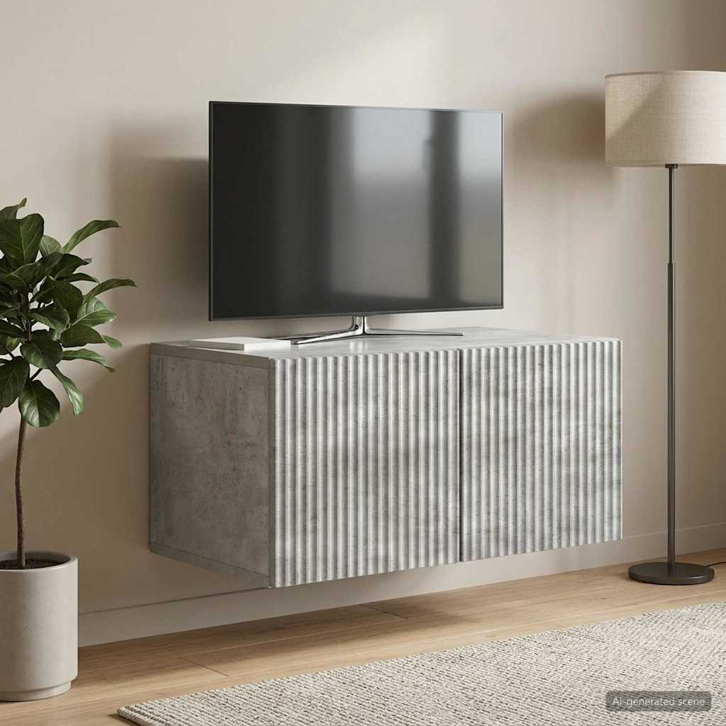 898508_1.jpg vidaXL Nástenná TV skrinka Nástenný Betónovo sivá 59,5 x 41 x 30 cm – Obrázok 1