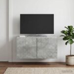 vidaXL Nástenná TV skrinka Nástenný Betónovo sivá 59,5 x 41 x 30 cm – Obrázok 4