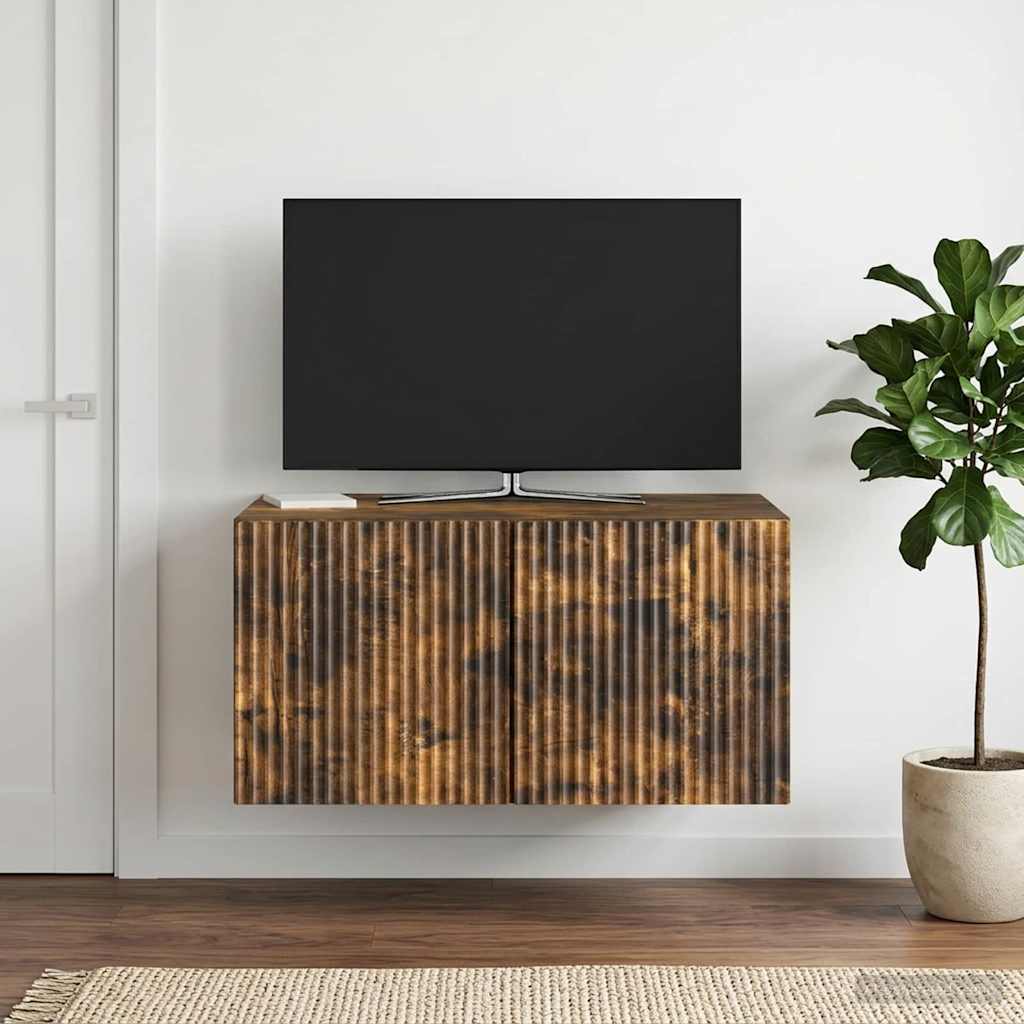 898510_1.jpg vidaXL Nástenná TV skrinka Nástenný Dymový dub 59,5 x 41 x 30 cm – Obrázok 1