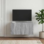 vidaXL Nástenná TV skrinka Nástenný Sivá sonoma 59,5 x 41 x 30 cm – Obrázok 4