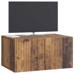 vidaXL Nástenná TV skrinka Nástenný Staré drevo 59,5 x 41 x 30 cm – Obrázok 3