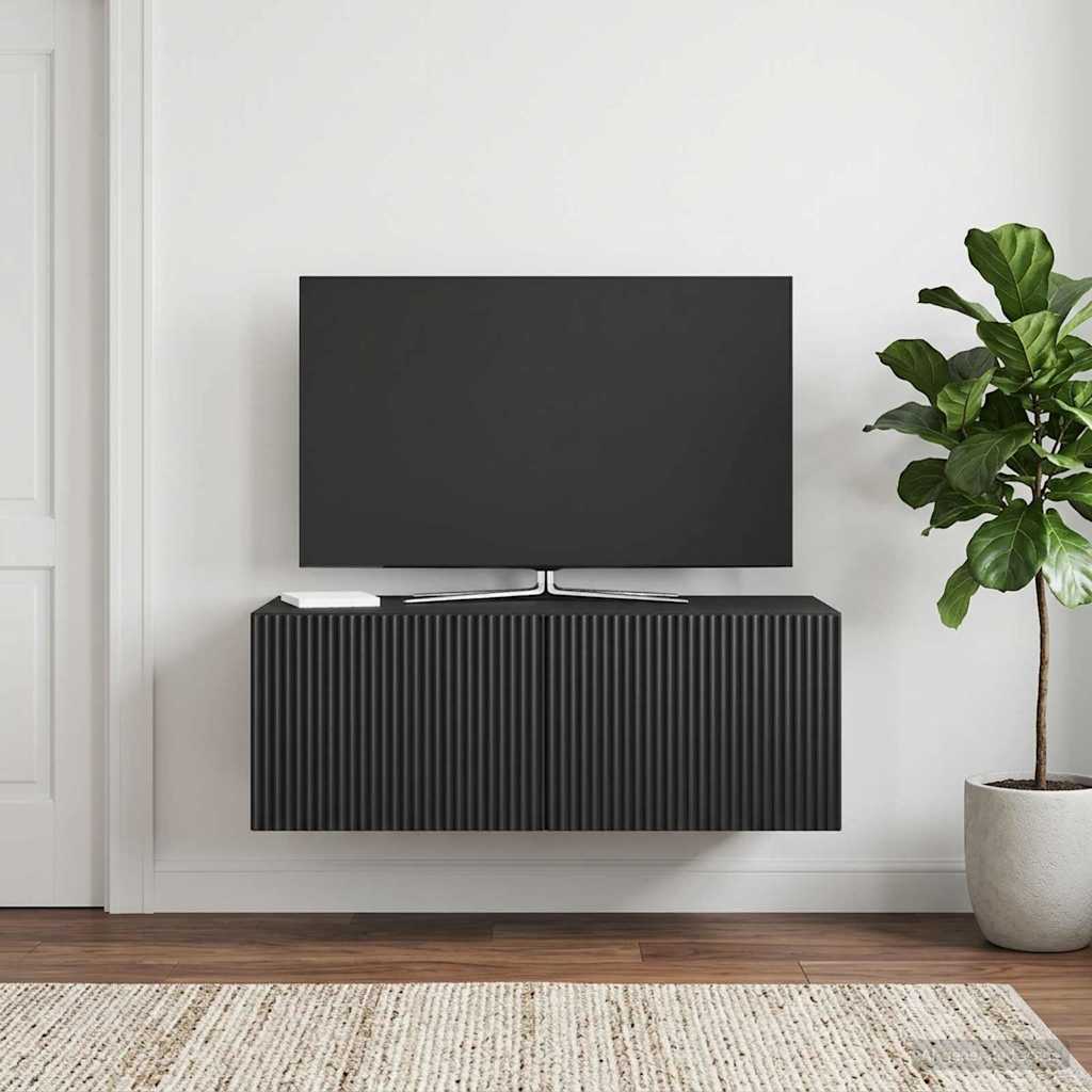 898516_1.jpg vidaXL Nástenná TV skrinka Čierna 78,5 x 41 x 30 cm Kompozitné drevo – Obrázok 1