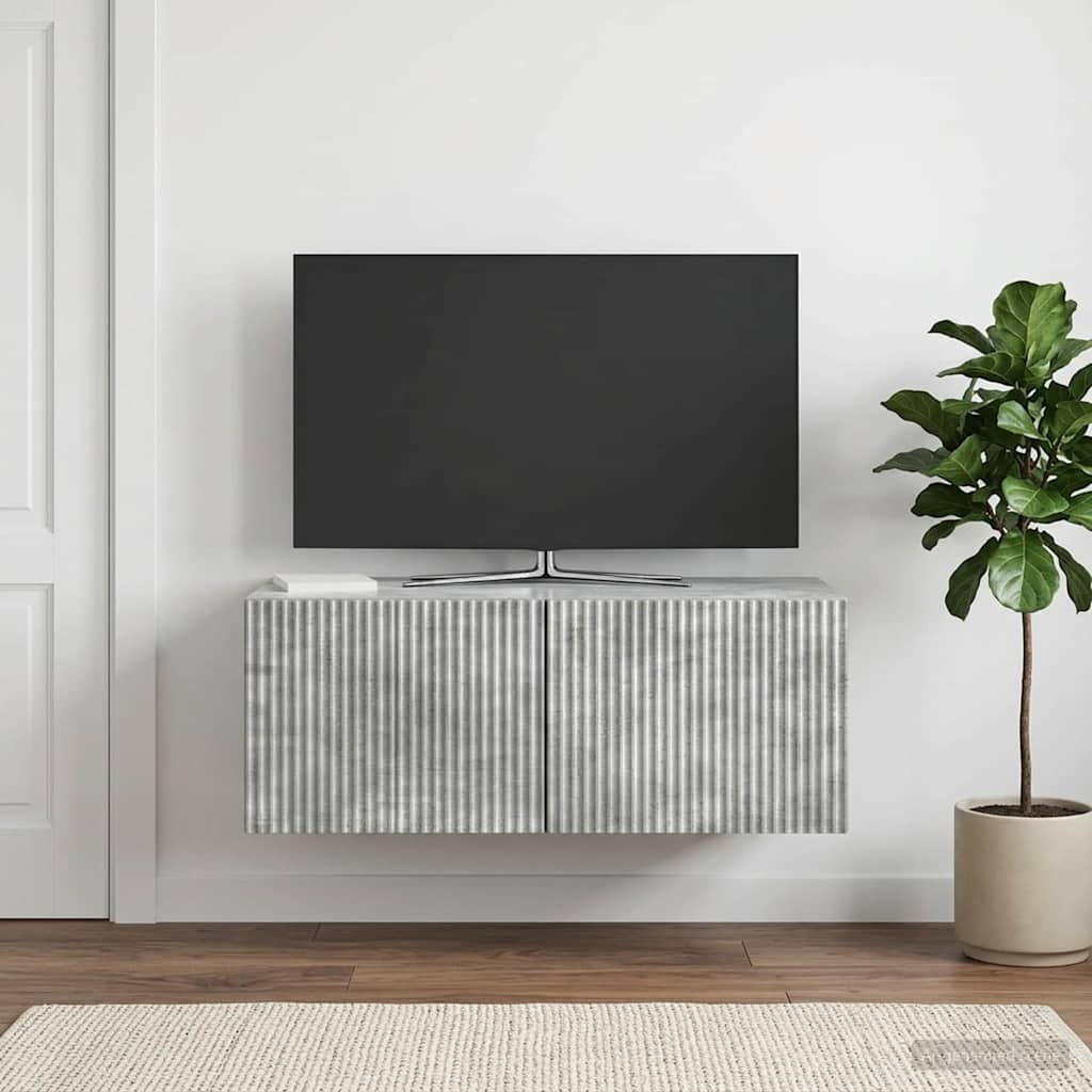 898518_1.jpg vidaXL Nástenná TV skrinka Nástenný Betónovo sivá 78,5 x 41 x 30 cm – Obrázok 1