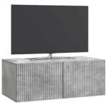 vidaXL Nástenná TV skrinka Nástenný Betónovo sivá 78,5 x 41 x 30 cm – Obrázok 3