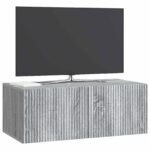 vidaXL Nástenná TV skrinka Nástenný Sivá sonoma 78,5 x 41 x 30 cm – Obrázok 3