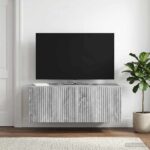 vidaXL Nástenná TV skrinka Nástenný Sivá sonoma 78,5 x 41 x 30 cm – Obrázok 4