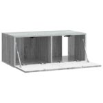 vidaXL Nástenná TV skrinka Nástenný Sivá sonoma 78,5 x 41 x 30 cm – Obrázok 5