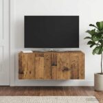 vidaXL Nástenná TV skrinka Nástenný Staré drevo 78,5 x 41 x 30 cm