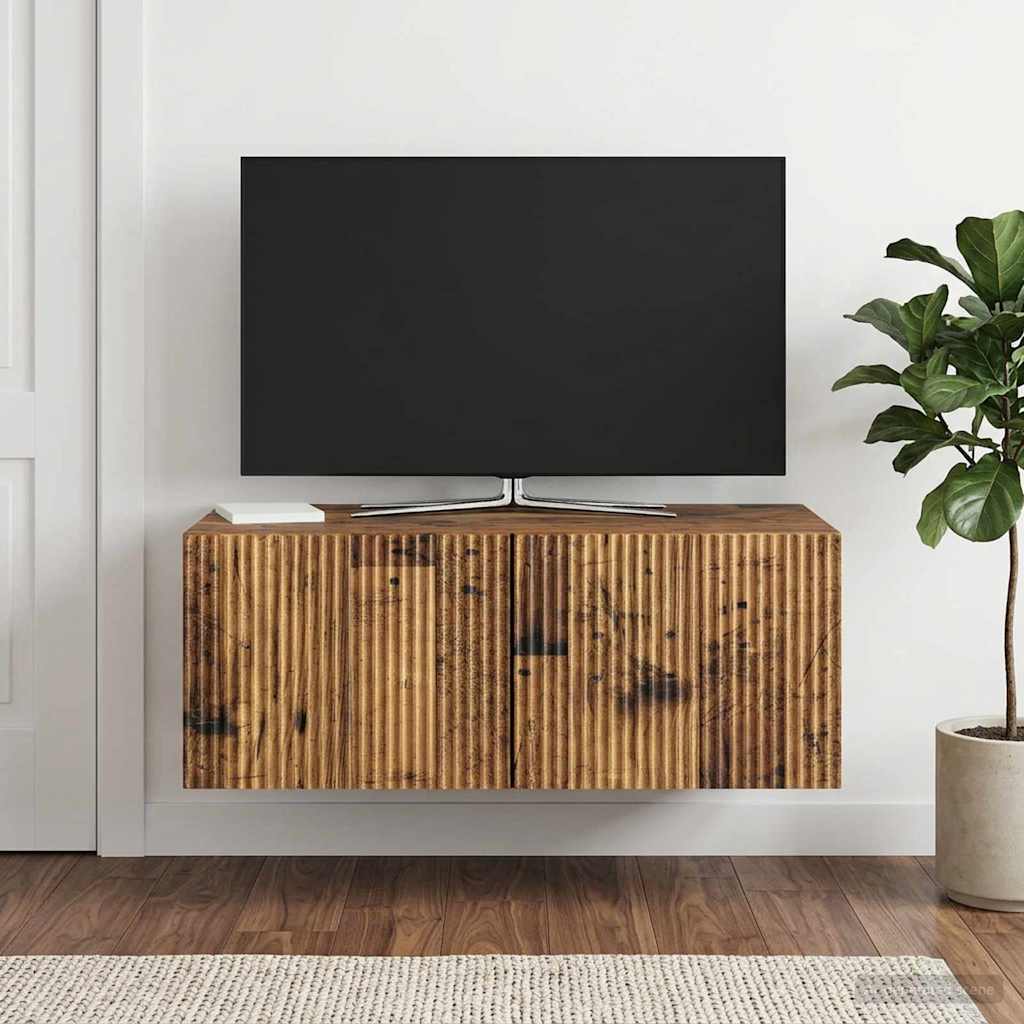 898523_1.jpg vidaXL Nástenná TV skrinka Nástenný Staré drevo 78,5 x 41 x 30 cm – Obrázok 1