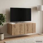 vidaXL Nástenná TV skrinka Nástenný Dub artisan 78,5 x 41 x 30 cm – Obrázok 4