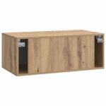 vidaXL Nástenná TV skrinka Nástenný Dub artisan 78,5 x 41 x 30 cm – Obrázok 8