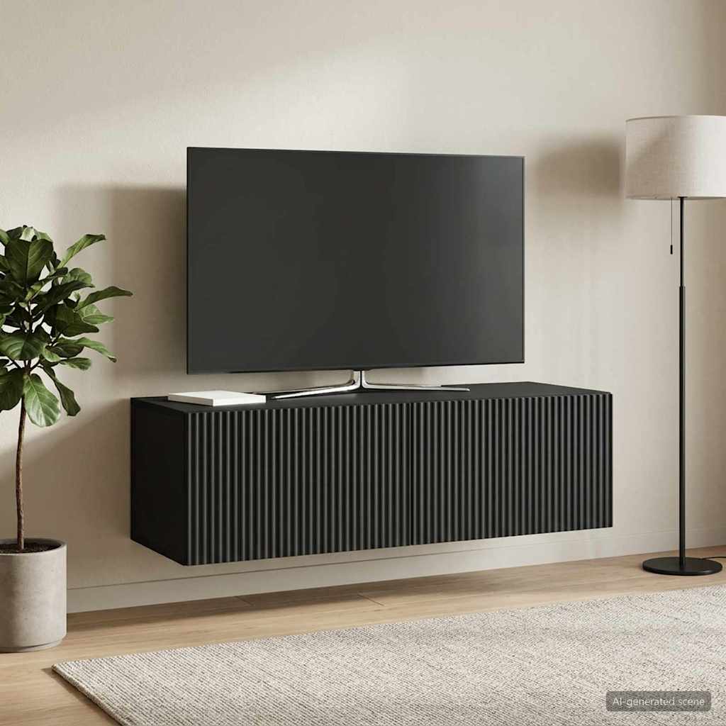 898526_1.jpg vidaXL Nástenná TV skrinka Čierna 98 x 41 x 30 cm Kompozitné drevo – Obrázok 1