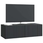 vidaXL Nástenná TV skrinka Čierna 98 x 41 x 30 cm Kompozitné drevo – Obrázok 3