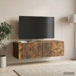 vidaXL Nástenná TV skrinka Dymový dub 98 x 41 x 30 cm Kompozitné drevo – Obrázok 4