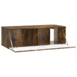 vidaXL Nástenná TV skrinka Dymový dub 98 x 41 x 30 cm Kompozitné drevo – Obrázok 5