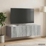 vidaXL Nástenná TV skrinka Nástenný Sivá sonoma 98 x 41 x 30 cm – Obrázok 4