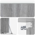 vidaXL Nástenná TV skrinka Nástenný Sivá sonoma 98 x 41 x 30 cm – Obrázok 9