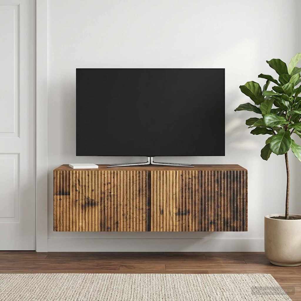898533_1.jpg vidaXL Nástenná TV skrinka Nástenný Staré drevo 98 x 41 x 30 cm – Obrázok 1