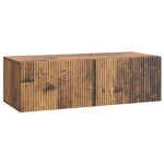 vidaXL Nástenná TV skrinka Nástenný Staré drevo 98 x 41 x 30 cm – Obrázok 2