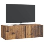 vidaXL Nástenná TV skrinka Nástenný Staré drevo 98 x 41 x 30 cm – Obrázok 3