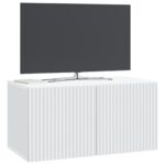 vidaXL Nástenná TV skrinka Biela 59,5 x 31 x 30 cm Kompozitné drevo – Obrázok 3