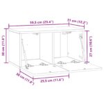 vidaXL Nástenná TV skrinka Nástenný Betónovo sivá 59,5 x 31 x 30 cm – Obrázok 10