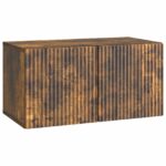 vidaXL Nástenná TV skrinka Nástenný Dymový dub 59,5 x 31 x 30 cm – Obrázok 2