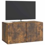 vidaXL Nástenná TV skrinka Nástenný Dymový dub 59,5 x 31 x 30 cm – Obrázok 3