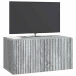 vidaXL Nástenná TV skrinka Nástenný Sivá sonoma 59,5 x 31 x 30 cm – Obrázok 3