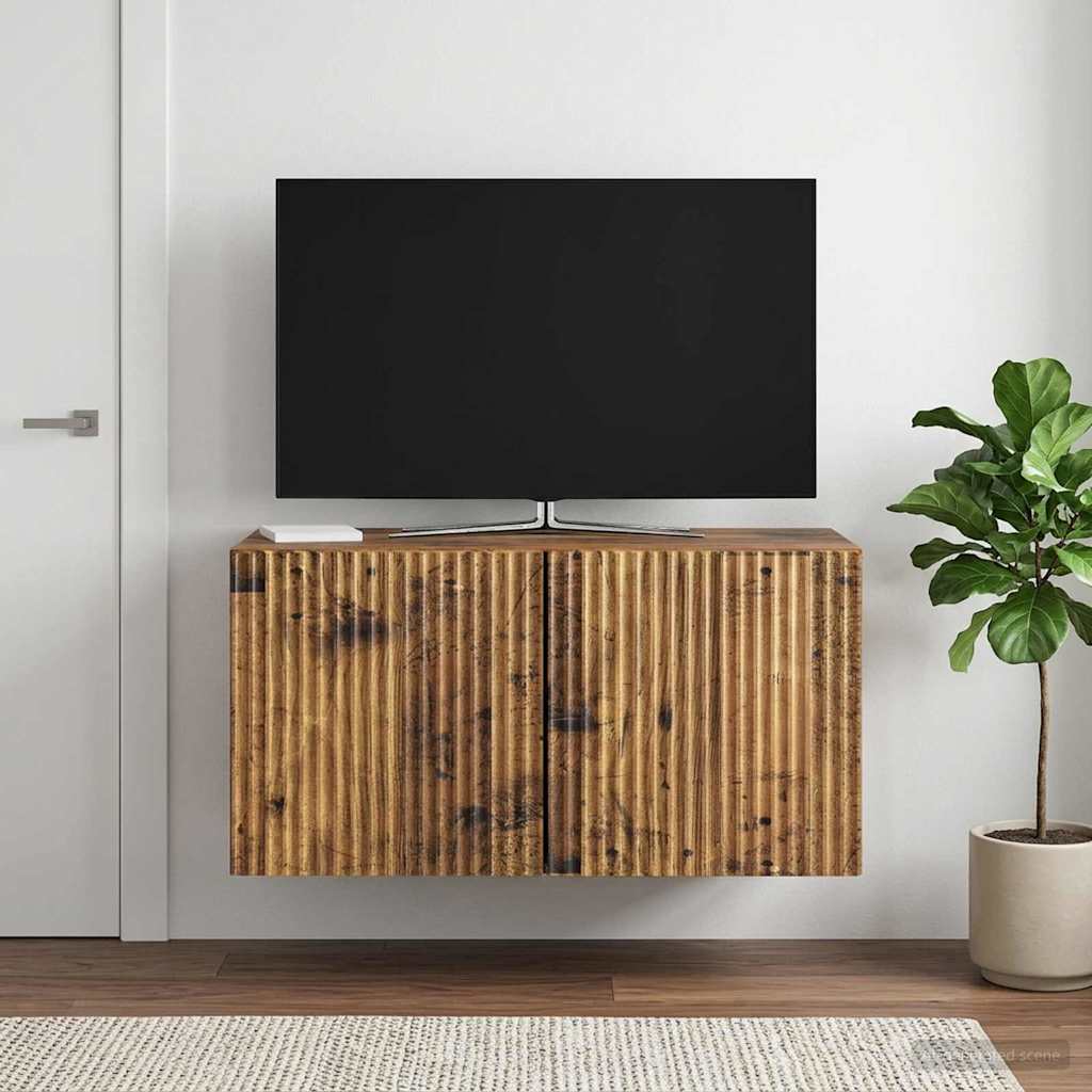 898543_1.jpg vidaXL Nástenná TV skrinka Nástenný Staré drevo 59,5 x 31 x 30 cm – Obrázok 1