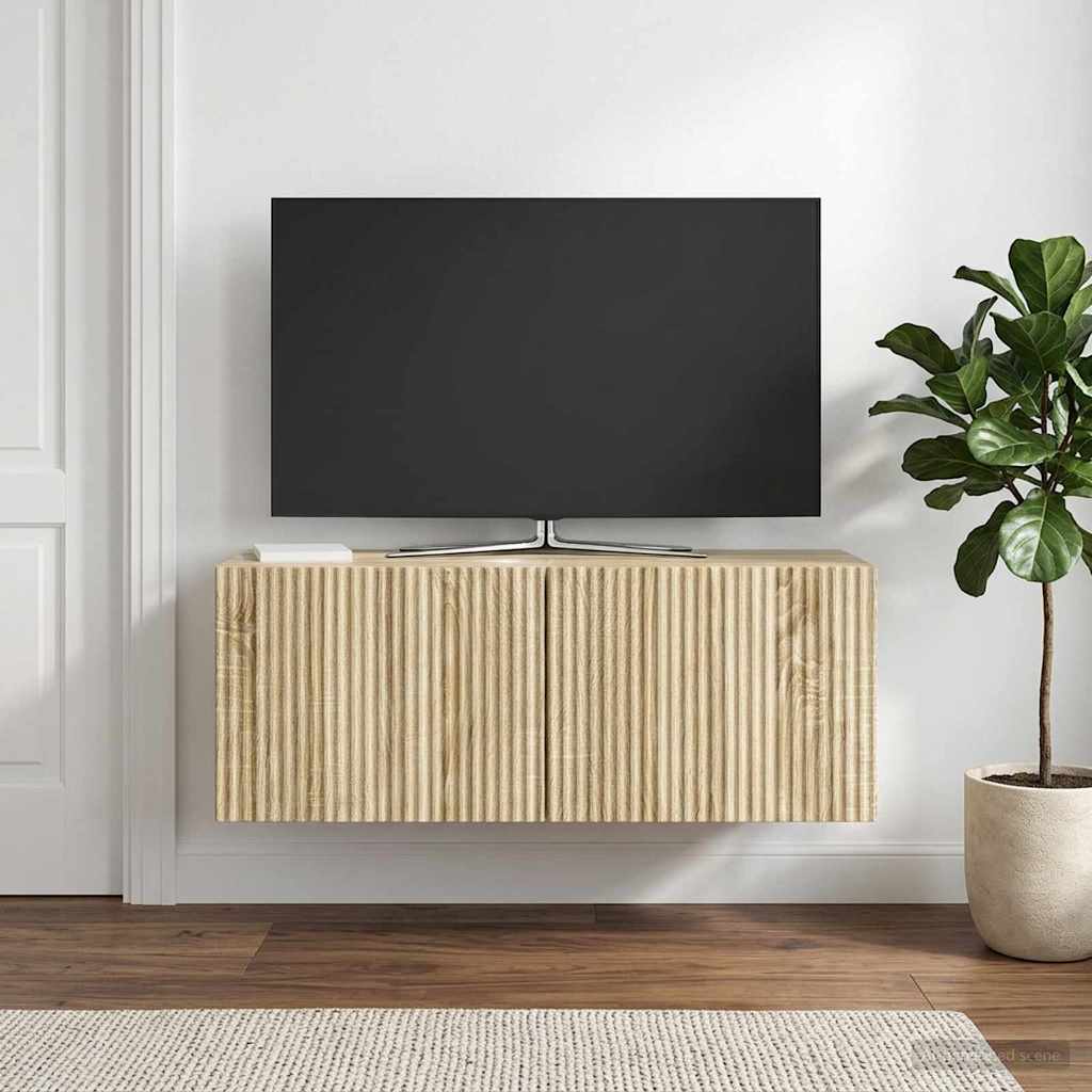 898547_1.jpg vidaXL Nástenná TV skrinka Nástenný Dub sonoma 78,5 x 31 x 30 cm – Obrázok 1
