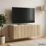 vidaXL Nástenná TV skrinka Nástenný Dub sonoma 78,5 x 31 x 30 cm – Obrázok 4