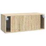 vidaXL Nástenná TV skrinka Nástenný Dub sonoma 78,5 x 31 x 30 cm – Obrázok 8