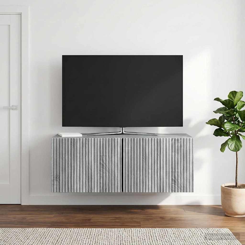 898551_1.jpg vidaXL Nástenná TV skrinka Nástenný Sivá sonoma 78,5 x 31 x 30 cm – Obrázok 1