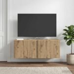 vidaXL Nástenná TV skrinka Nástenný Dub artisan 78,5 x 31 x 30 cm – Obrázok 4