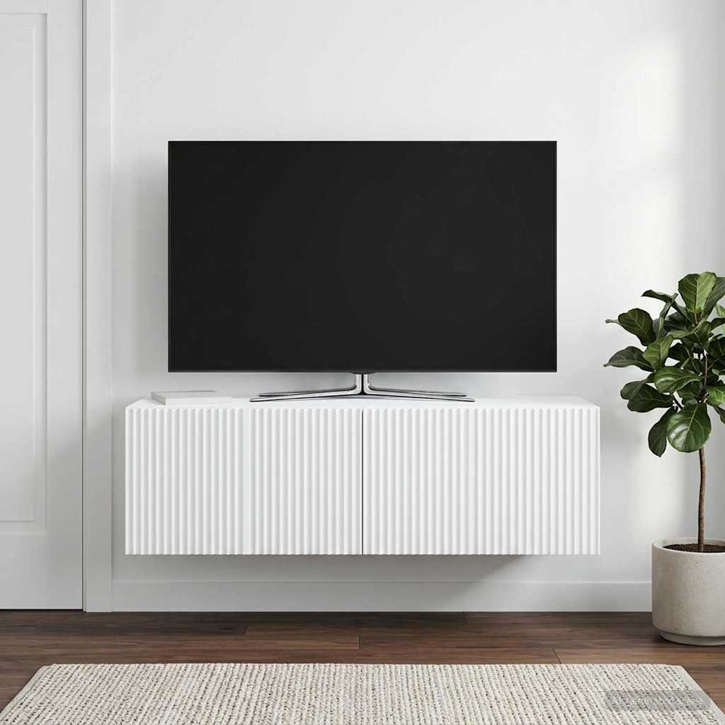 898555_1.jpg vidaXL Nástenná TV skrinka Biela 98 x 31 x 30 cm Kompozitné drevo – Obrázok 1
