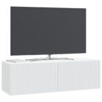 vidaXL Nástenná TV skrinka Biela 98 x 31 x 30 cm Kompozitné drevo – Obrázok 3