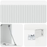 vidaXL Nástenná TV skrinka Biela 98 x 31 x 30 cm Kompozitné drevo – Obrázok 9