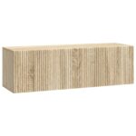 vidaXL Nástenná TV skrinka Dub sonoma 98 x 31 x 30 cm Kompozitné drevo – Obrázok 2