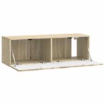vidaXL Nástenná TV skrinka Dub sonoma 98 x 31 x 30 cm Kompozitné drevo – Obrázok 5