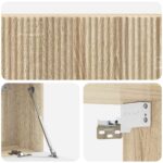 vidaXL Nástenná TV skrinka Dub sonoma 98 x 31 x 30 cm Kompozitné drevo – Obrázok 9